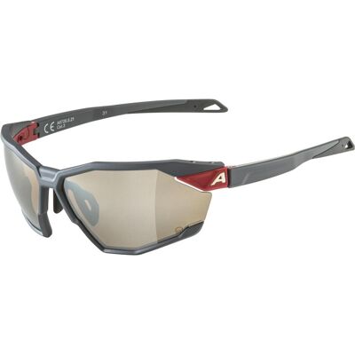 Alpina, Unisex, Sportbrille, Twist Six Q (Midnight-grey matt, Silver), Grau Alpina, Unisex, Sportbrille, Twist Six Q (Midnight-grey matt, Silver), Grau
