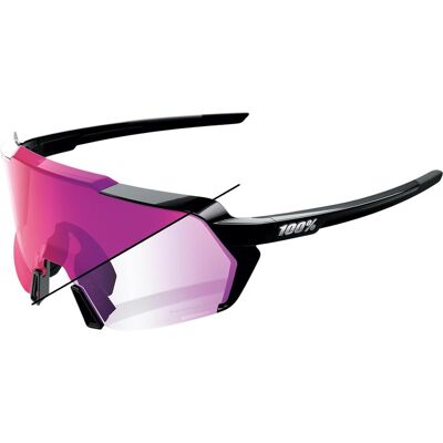 100%, Unisex, Sportbrille, KORBIN Gloss Black - Purple Mirror Photochromic Lens (Gloss Black, Purple Mirror Photochromic), Violett, Schwarz 100%, Unisex, Sportbrille, KORBIN Gloss Black - Purple Mirror Photochromic Lens (Gloss Black, Purple Mirror Photochromic), Violett, Schwarz