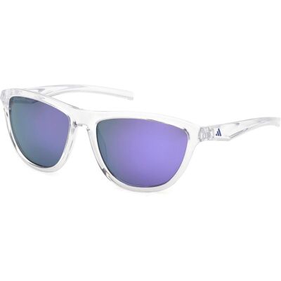 Adidas Herren, Sportbrille, ES0001 S3 (Crystal Ash, Purple Mirror), Violett, Transparent Adidas Herren, Sportbrille, ES0001 S3 (Crystal Ash, Purple Mirror), Violett, Transparent