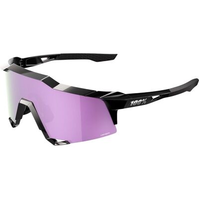 100%, Unisex, Sportbrille, SPEEDCRAFT - Polished (Black, HiPER Polarized Lavender, Purple), Schwarz, Violett 100%, Unisex, Sportbrille, SPEEDCRAFT - Polished (Black, HiPER Polarized Lavender, Purple), Schwarz, Violett