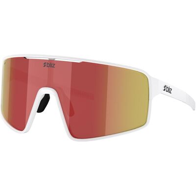 Bliz, Unisex, Sportbrille, P001 (matt white, Braun, Rot verspiegelte Antibeschlaglinse), Weiss, Mehrfarbig Bliz, Unisex, Sportbrille, P001 (matt white, Braun, Rot verspiegelte Antibeschlaglinse), Weiss, Mehrfarbig