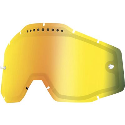 100%, Brillen Zubehör, Doppelscheibe Enduro belüftet gold verspiegelt, Gold 100%, Brillen Zubehör, Doppelscheibe Enduro belüftet gold verspiegelt, Gold
