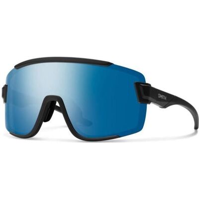 Smith, Unisex, Sportbrille, Wildcat (CP Blue Mirror, Matte Black, CP Polar Blue Mirror), Schwarz, Blau, Grau Smith, Unisex, Sportbrille, Wildcat (CP Blue Mirror, Matte Black, CP Polar Blue Mirror), Schwarz, Blau, Grau