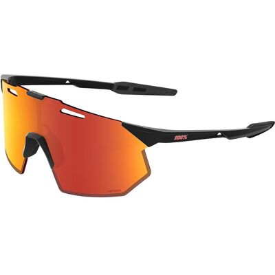 100%, Unisex, Sportbrille, HYPERCRAFT SQ - Soft Tact Black - HiPER Red Multilayer (Schwarz, Rot), Schwarz 100%, Unisex, Sportbrille, HYPERCRAFT SQ - Soft Tact Black - HiPER Red Multilayer (Schwarz, Rot), Schwarz