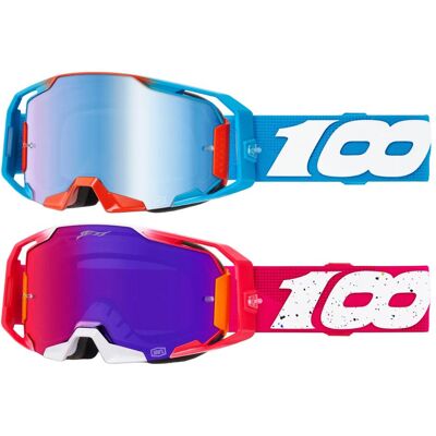 100%, Unisex, Sportbrille, Armatic Goggle Pack Jett Lawrence (blau-pink, Blau, Pink), Rot, Mehrfarbig, Blau, Pink 100%, Unisex, Sportbrille, Armatic Goggle Pack Jett Lawrence (blau-pink, Blau, Pink), Rot, Mehrfarbig, Blau, Pink