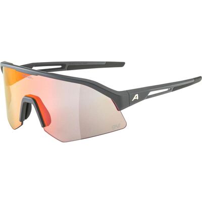 Alpina Sonic HR QV Mitternachtsgrau Matt/Regenbogen Spiegel Sonnenbrille - Sport Alpina Sonic HR QV Mitternachtsgrau Matt/Regenbogen Spiegel Sonnenbrille - Sport