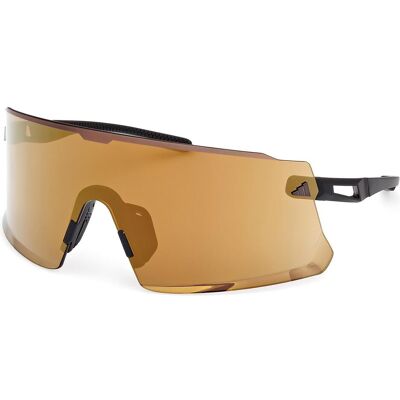 Adidas Unisex, Sportbrille, SP0100 (mattschwarzer, Braun), Schwarz, Braun Adidas Unisex, Sportbrille, SP0100 (mattschwarzer, Braun), Schwarz, Braun