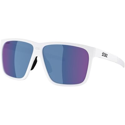 Bliz, Unisex, Sportbrille, A001 (matt white, Anthracite Blue Mirror), Weiss Bliz, Unisex, Sportbrille, A001 (matt white, Anthracite Blue Mirror), Weiss