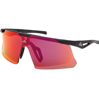 Adidas Sportbrille, SP0107 Mirror Cat: 3 (Matte Black, roviex mirror), Schwarz Adidas Sportbrille, SP0107 Mirror Cat: 3 (Matte Black, roviex mirror), Schwarz