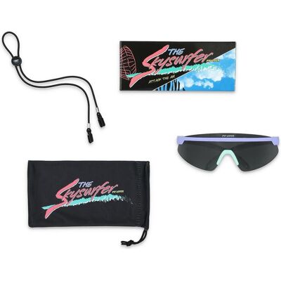 Pit Viper, Unisex, Sportbrille, The Skysurfer The Plumduster Polarized (violett-grün, Grau), Schwarz, Violett, Grün Pit Viper, Unisex, Sportbrille, The Skysurfer The Plumduster Polarized (violett-grün, Grau), Schwarz, Violett, Grün