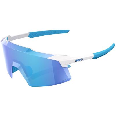 100%, Unisex, Sportbrille, Aerocraft - Matte White - HiPER Blue Mirror Lens (Matte White, Blau), Weiss 100%, Unisex, Sportbrille, Aerocraft - Matte White - HiPER Blue Mirror Lens (Matte White, Blau), Weiss
