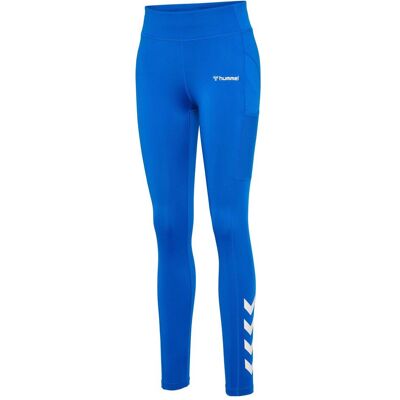 hummel, Damen, Tights, Mt Chipo Mid Waist Tights (S), Blau hummel, Damen, Tights, Mt Chipo Mid Waist Tights (S), Blau
