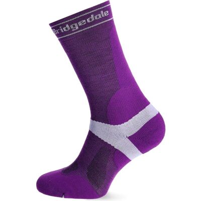 Bridgedale, Unisex, Sportsocken, MTB Mid-Season Weight T2 Merino (41 - 43), Violett Bridgedale, Unisex, Sportsocken, MTB Mid-Season Weight T2 Merino (41 - 43), Violett
