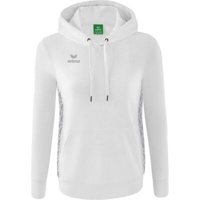 Erima, Damen, Pullover, Essential Team Kapuzensweat, Weiss, (34) Erima, Damen, Pullover, Essential Team Kapuzensweat, Weiss, (34)