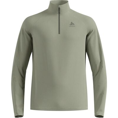Odlo, Herren, Funktionsshirt, Besso Mid Layer mit Halbreissverschluss (L), Grau, L Odlo, Herren, Funktionsshirt, Besso Mid Layer mit Halbreissverschluss (L), Grau, L