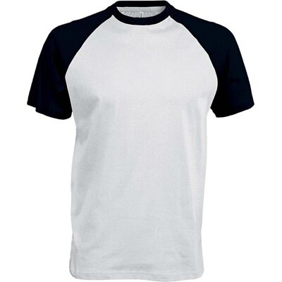 Kariban - Baseball - Zweifarbig - Weiß - T-Shirt Kariban - Baseball - Zweifarbig - Weiß - T-Shirt