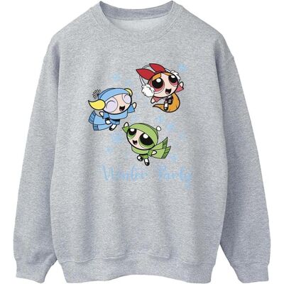 The Powerpuff Girls, Herren, Pullover, Girls Winter Party Sweatshirt, Grau, (M) The Powerpuff Girls, Herren, Pullover, Girls Winter Party Sweatshirt, Grau, (M)