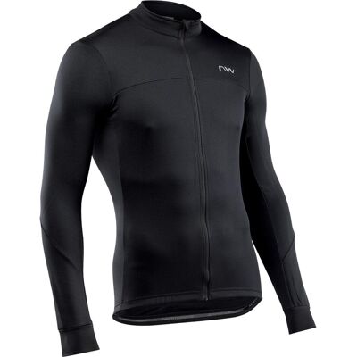 Northwave, Herren, Velotrikot, Force 2 Full Zip Longsleeve Jersey (M), Schwarz, M Northwave, Herren, Velotrikot, Force 2 Full Zip Longsleeve Jersey (M), Schwarz, M