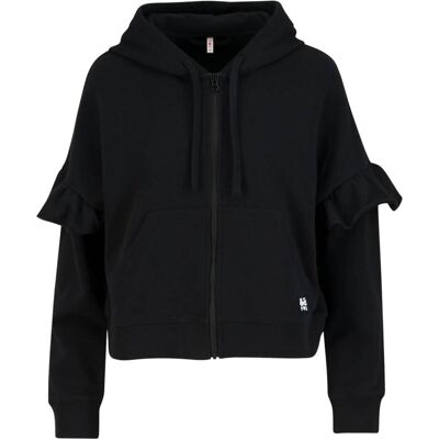 Blutsgeschwister, Damen, Outdoorjacken, Ruffle Rebel (L), Schwarz, L Blutsgeschwister, Damen, Outdoorjacken, Ruffle Rebel (L), Schwarz, L