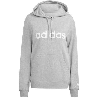 Adidas Damen, Pullover, Essentials Linear Sweatshirt, Grau, (XS) Adidas Damen, Pullover, Essentials Linear Sweatshirt, Grau, (XS)