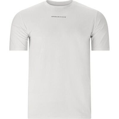 Endurance Loker Herren Kurzarm T-Shirt - Sportlich, Weiß Endurance Loker Herren Kurzarm T-Shirt - Sportlich, Weiß