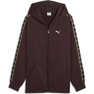 Puma Herren, Pullover, ESS ELEVATED TAPE Relaxed Full-Zip Hoodie FL, Braun, (L) Puma Herren, Pullover, ESS ELEVATED TAPE Relaxed Full-Zip Hoodie FL, Braun, (L)