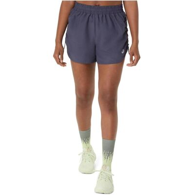 ASICS, Damen, Sporthose, Nagino 4in Run Short Lady (L), Violett, Blau ASICS, Damen, Sporthose, Nagino 4in Run Short Lady (L), Violett, Blau