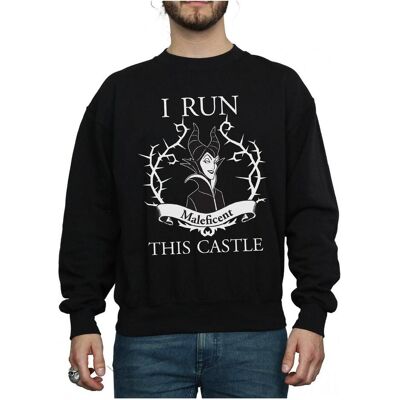 Disney Herren, Pullover, Maleficent I Run This Castle Sweatshirt, Schwarz, (L) Disney Herren, Pullover, Maleficent I Run This Castle Sweatshirt, Schwarz, (L)