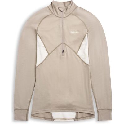 Bergans, Damen, Funktionsshirt, Inner:Pure Merino Half Zip (XS), Beige, XS Bergans, Damen, Funktionsshirt, Inner:Pure Merino Half Zip (XS), Beige, XS