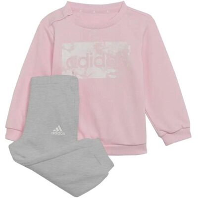 Adidas Jungen, Trainingsjacken, I Lin ft Jogger Jr Trainingsanzug (68), Pink, Grau, 68 Adidas Jungen, Trainingsjacken, I Lin ft Jogger Jr Trainingsanzug (68), Pink, Grau, 68