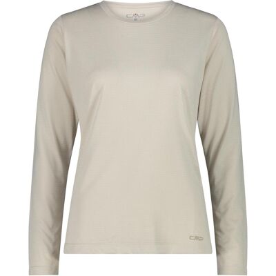 CMP Campagnolo, Damen, Funktionsshirt, Women's L/S Jacquard T-Shirt (S), Beige, S CMP Campagnolo, Damen, Funktionsshirt, Women's L/S Jacquard T-Shirt (S), Beige, S