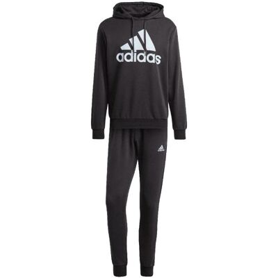 Adidas Herren, Trainingsjacken, Frottee-Trainingsanzug mit grossem Logo (S), Schwarz, S Adidas Herren, Trainingsjacken, Frottee-Trainingsanzug mit grossem Logo (S), Schwarz, S