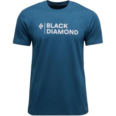 Black Diamond, Herren, Sportshirt, M Mini Stacked Ss Tee (L), Blau, L Black Diamond, Herren, Sportshirt, M Mini Stacked Ss Tee (L), Blau, L