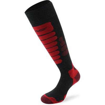 Lenz Skiing 3.0 Socken - Unisex - Schwarz, Grau, Rot - Kniehoch Lenz Skiing 3.0 Socken - Unisex - Schwarz, Grau, Rot - Kniehoch