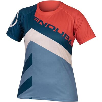 Endura, Damen, Velotrikot, Damen SIngleTrack Print T-Shirt LTD (M), Blau, M Endura, Damen, Velotrikot, Damen SIngleTrack Print T-Shirt LTD (M), Blau, M
