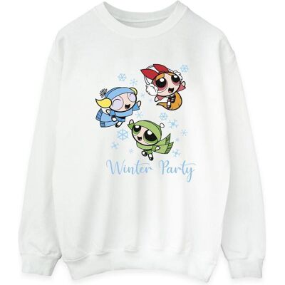 The Powerpuff Girls, Herren, Pullover, Girls Winter Party Sweatshirt, Weiss, (L) The Powerpuff Girls, Herren, Pullover, Girls Winter Party Sweatshirt, Weiss, (L)