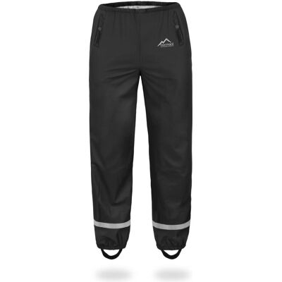 Normani, Unisex, Outdoorhose, Kinder Regenhose York - 1141 (104, 110, 176), Schwarz Normani, Unisex, Outdoorhose, Kinder Regenhose York - 1141 (104, 110, 176), Schwarz