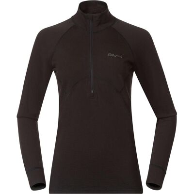 Bergans, Damen, Funktionsshirt, Inner:Pure Merino Half Zip (M), Schwarz, M Bergans, Damen, Funktionsshirt, Inner:Pure Merino Half Zip (M), Schwarz, M