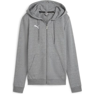 Puma Damen, Pullover, teamGOAL Casuals Hooded Jacket Wmn, Grau, (L) Puma Damen, Pullover, teamGOAL Casuals Hooded Jacket Wmn, Grau, (L)
