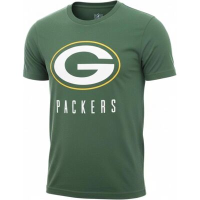 Fanatics, Herren, Sportshirt, NFL Green Bay Packers Seasonal Essentials T-Shirt Herren (M), Weiss, Grün, M Fanatics, Herren, Sportshirt, NFL Green Bay Packers Seasonal Essentials T-Shirt Herren (M), Weiss, Grün, M