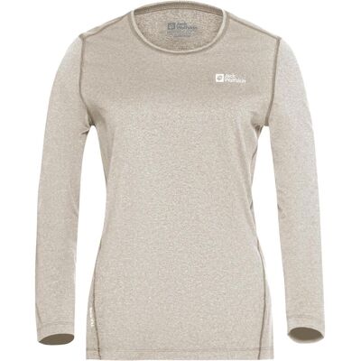 Jack Wolfskin, Damen, Sportshirt, Sky Thermal L/S W (XS), Grau, XS Jack Wolfskin, Damen, Sportshirt, Sky Thermal L/S W (XS), Grau, XS