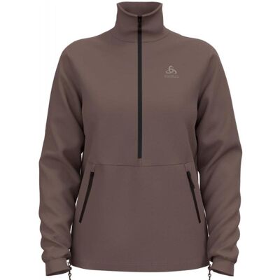 Odlo, Damen, Outdoorjacken, Mid layer 1/2 zip ASCENT 365 HIGH PILE (S), Grau, S Odlo, Damen, Outdoorjacken, Mid layer 1/2 zip ASCENT 365 HIGH PILE (S), Grau, S