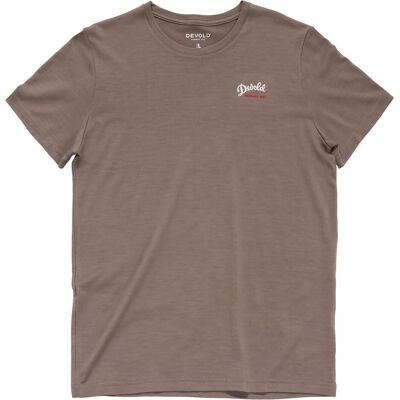 Devold, Herren, Funktionsshirt, Classic "Script" Tee Man (XL), Braun, XL Devold, Herren, Funktionsshirt, Classic "Script" Tee Man (XL), Braun, XL