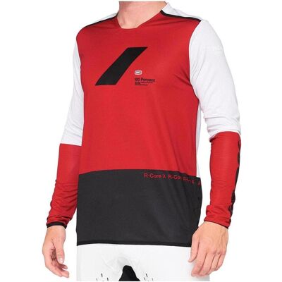 100%, Herren, Velotrikot, R-Core X Herren Biketrikot (S), Schwarz, Rot, S 100%, Herren, Velotrikot, R-Core X Herren Biketrikot (S), Schwarz, Rot, S
