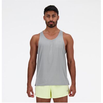 New Balance, Herren, Sportshirt, Run Singlet (L), Grau, L New Balance, Herren, Sportshirt, Run Singlet (L), Grau, L