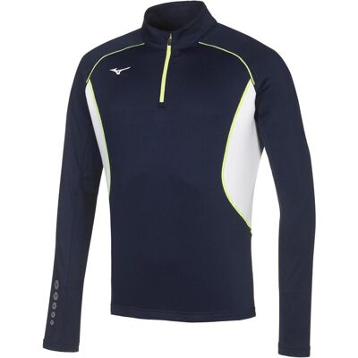 Mizuno JPN warmer M - Leichtes thermisches Sweatshirt mit Halb-Reißverschluss Mizuno JPN warmer M - Leichtes thermisches Sweatshirt mit Halb-Reißverschluss