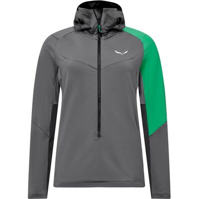 SALEWA - NXT Hybrid Half Zip Tee - Grau - Base layer top SALEWA - NXT Hybrid Half Zip Tee - Grau - Base layer top