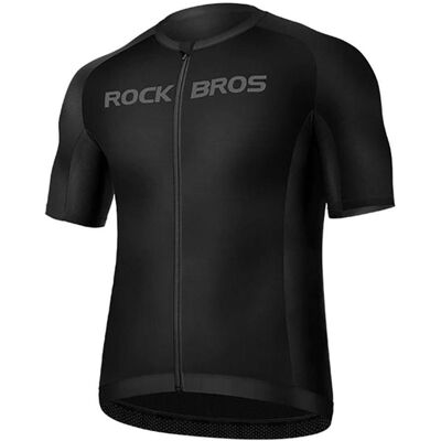 Rockbros Herren Kurzarm Velotrikot - Schwarz - Fahrradjersy Rockbros Herren Kurzarm Velotrikot - Schwarz - Fahrradjersy
