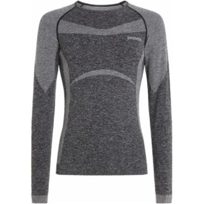Protest, Damen, Funktionsshirt, Damen Thermoshirt PRTKOMBU Elastischer Stoff Dark Grey Melee M/L (L, M), Grau, M, L Protest, Damen, Funktionsshirt, Damen Thermoshirt PRTKOMBU Elastischer Stoff Dark Grey Melee M/L (L, M), Grau, M, L