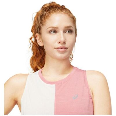 ASICS, Damen, Sportshirt, Tokyo Tank T-Shirt (M), Weiss, Pink, M ASICS, Damen, Sportshirt, Tokyo Tank T-Shirt (M), Weiss, Pink, M